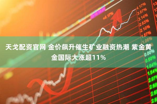 天戈配资官网 金价飙升催生矿业融资热潮 紫金黄金国际大涨超11%
