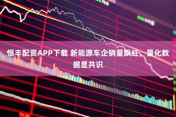 恒丰配资APP下载 新能源车企销量飘红，量化数据显共识